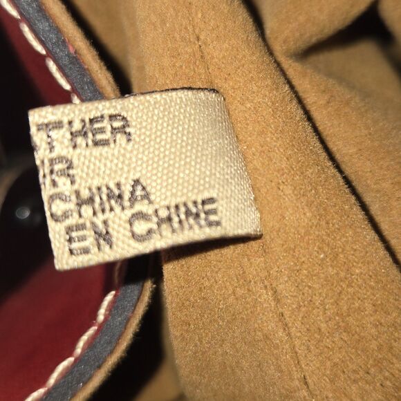 Patricia Nash Ferrara Rust Red 100% Leather Frame Satchel Handbag 14.75"X7.5"X3" - Picture 14 of 14